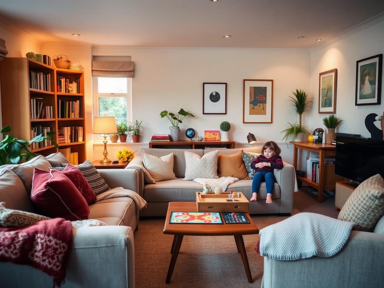 Warm lounge inside a Bridgewater home